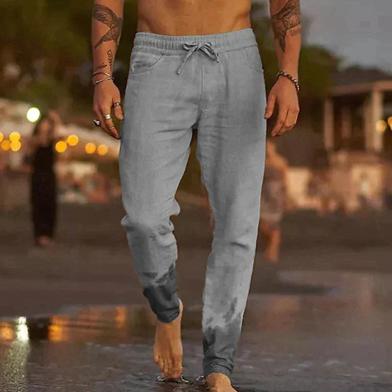 Carlito - Pantalon en lin décontracté pour hommes