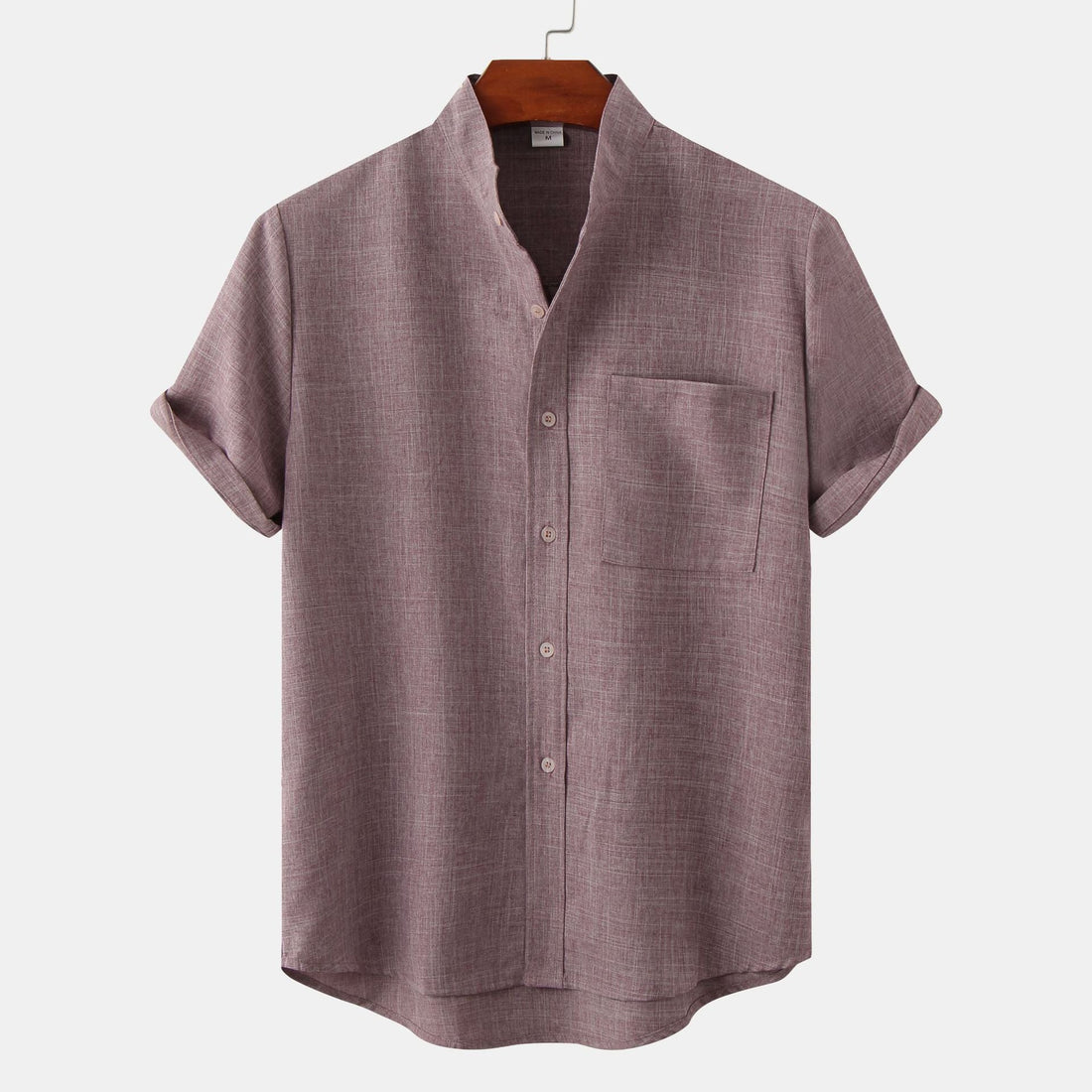 Bastien - Chemise homme en lin à manches courtes avec revers