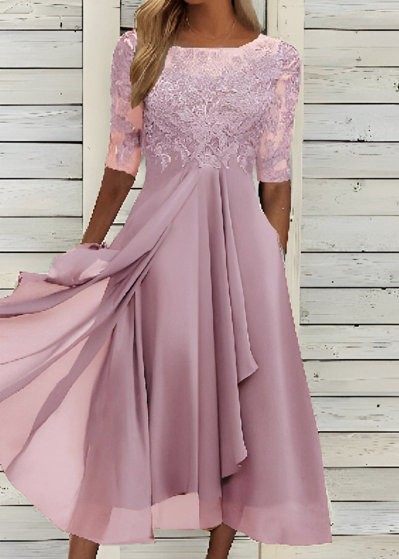 Colleen - Élégante robe en dentelle découpée pour femmes
