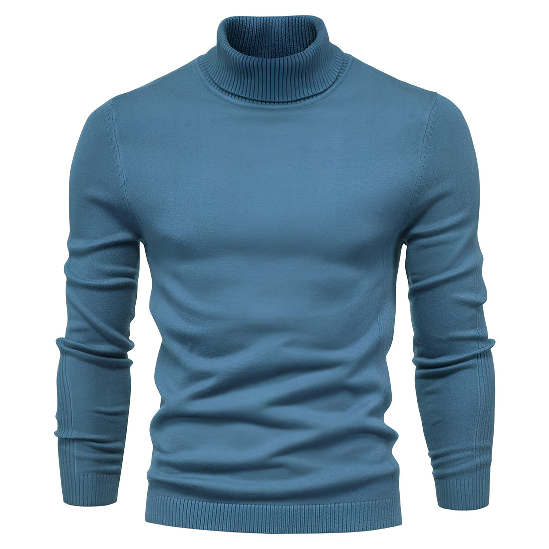 Jonah - Pull col roulé simple pour hommes