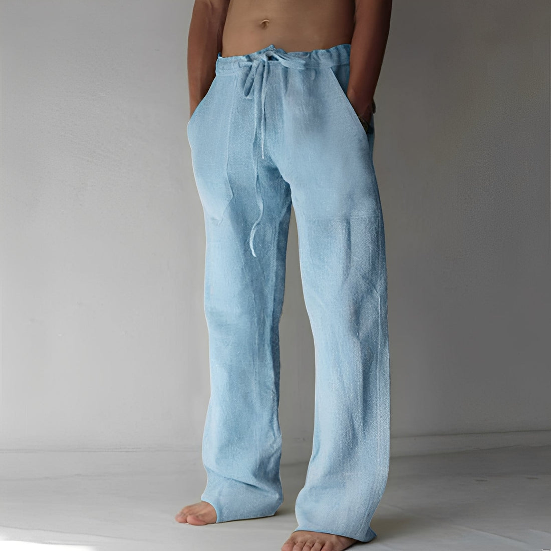 Wilmer - Pantalon décontracté en lin pour hommes