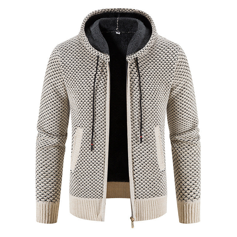 Roswell - Cardigan à capuche élégant pour hommes