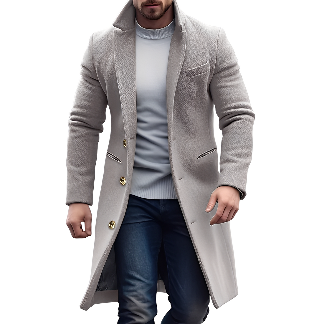 Reilly - Manteau en laine élégant pour hommes