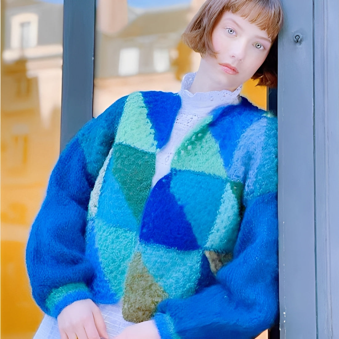 Luna - Pull chaud avec couleurs contrastantes pour femmes