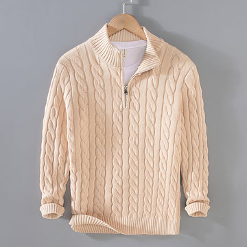 Jerald - Pull décontracté avec fermeture éclair pour hommes