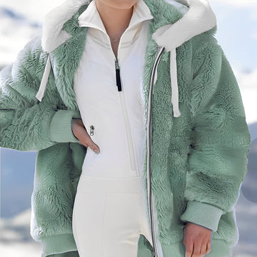 Rosaleen - Chaude veste en coton ample avec capuche pour femmes
