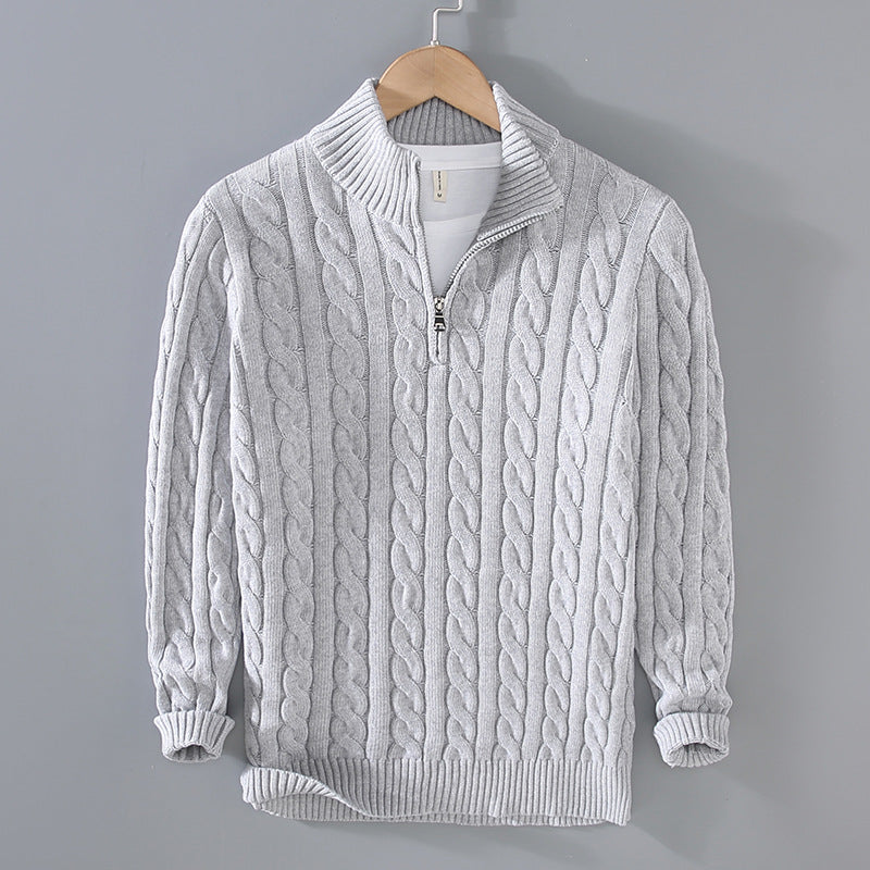 Jerald - Pull décontracté avec fermeture éclair pour hommes