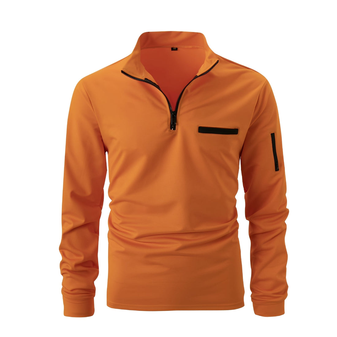 Lucian - Chemise décontractée avec fermeture éclair et poche pour hommes