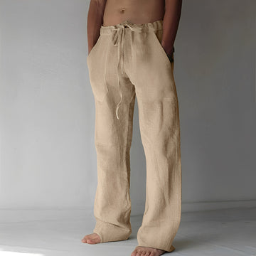 Wilmer - Pantalon décontracté en lin pour hommes