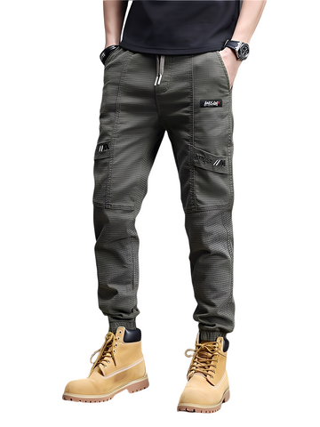 Alvin - Pantalon de jogging extensible et stylé avec cordon pour hommes
