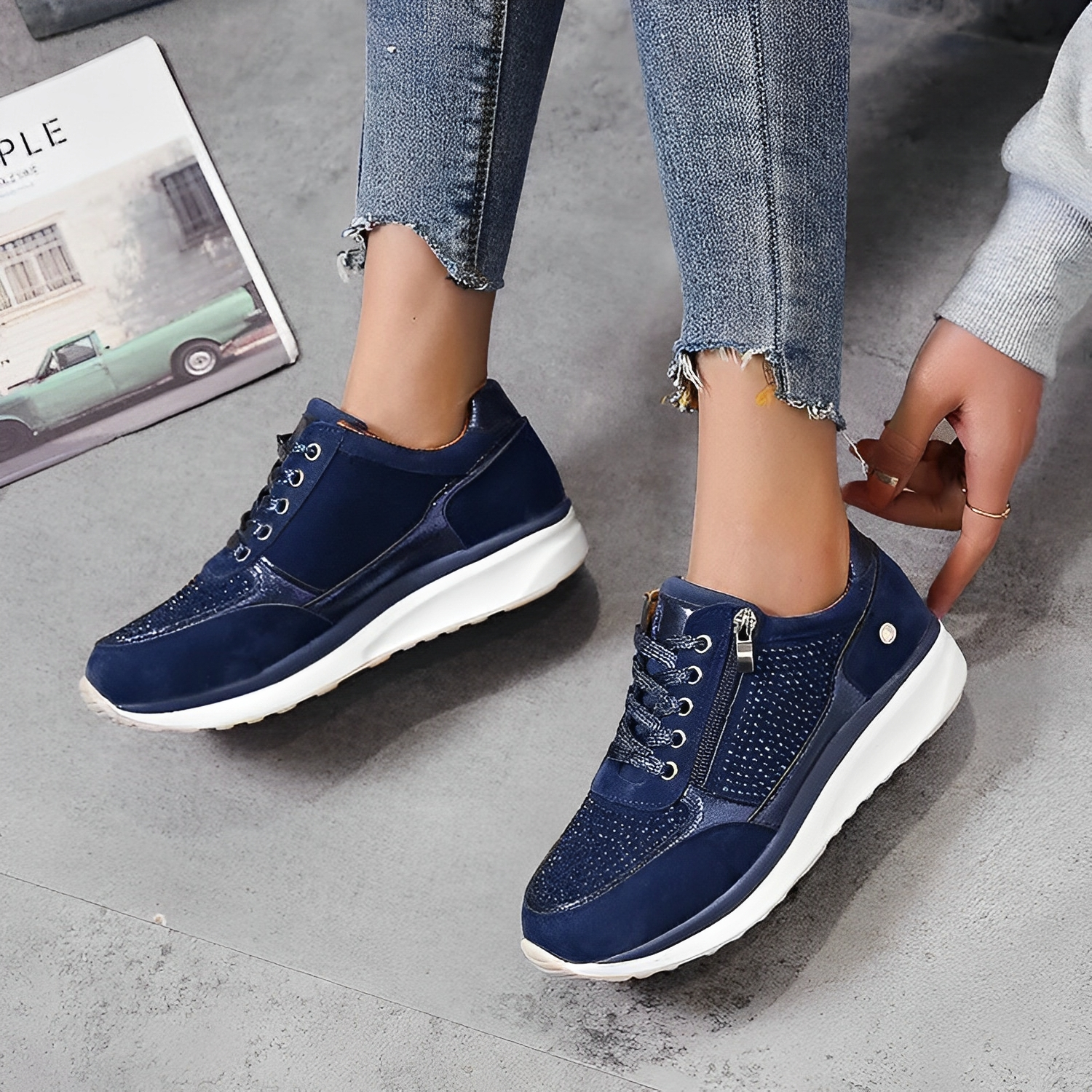 Shannon - Chaussures élégantes avec fermeture éclair pour femmes