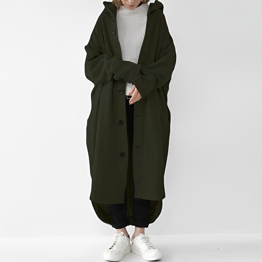 Jennica - Trenchcoat long et décontracté pour femmes