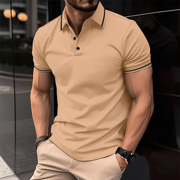 Mervyn - Polo sportif décontracté à manches courtes pour hommes