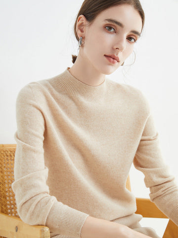 Rhoda - Pull en cachemire simple pour femmes