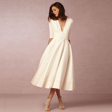 Sharise - Robe Décontractée avec Décolleté en V pour Femmes