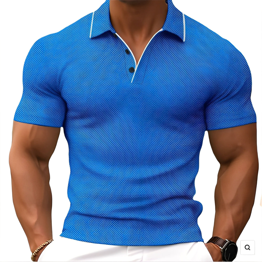 Florence - Polo décontracté avec boutons pour hommes