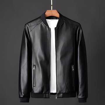 Jeremy - Veste en cuir de biker élégante pour hommes