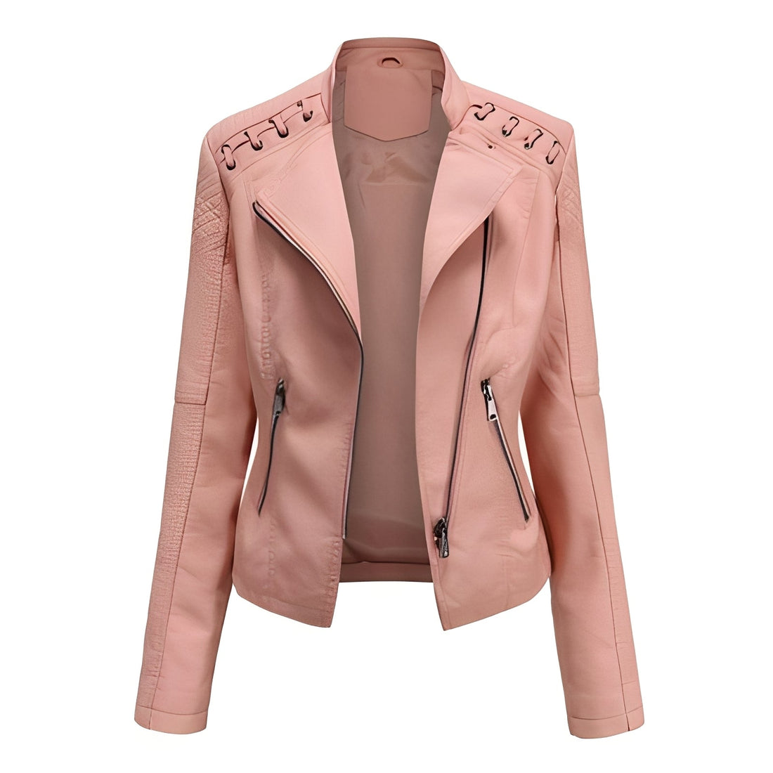 Narelle - Veste en cuir courte et mince pour femmes