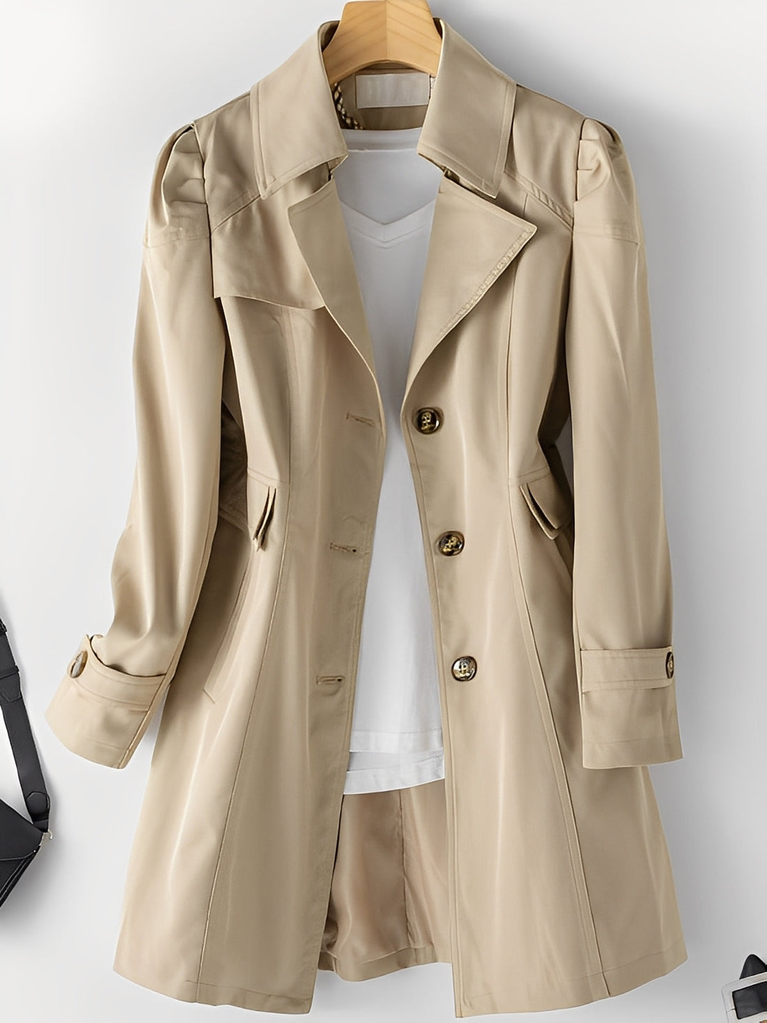 Hillary - Manteau trench en cachemire pour femmes