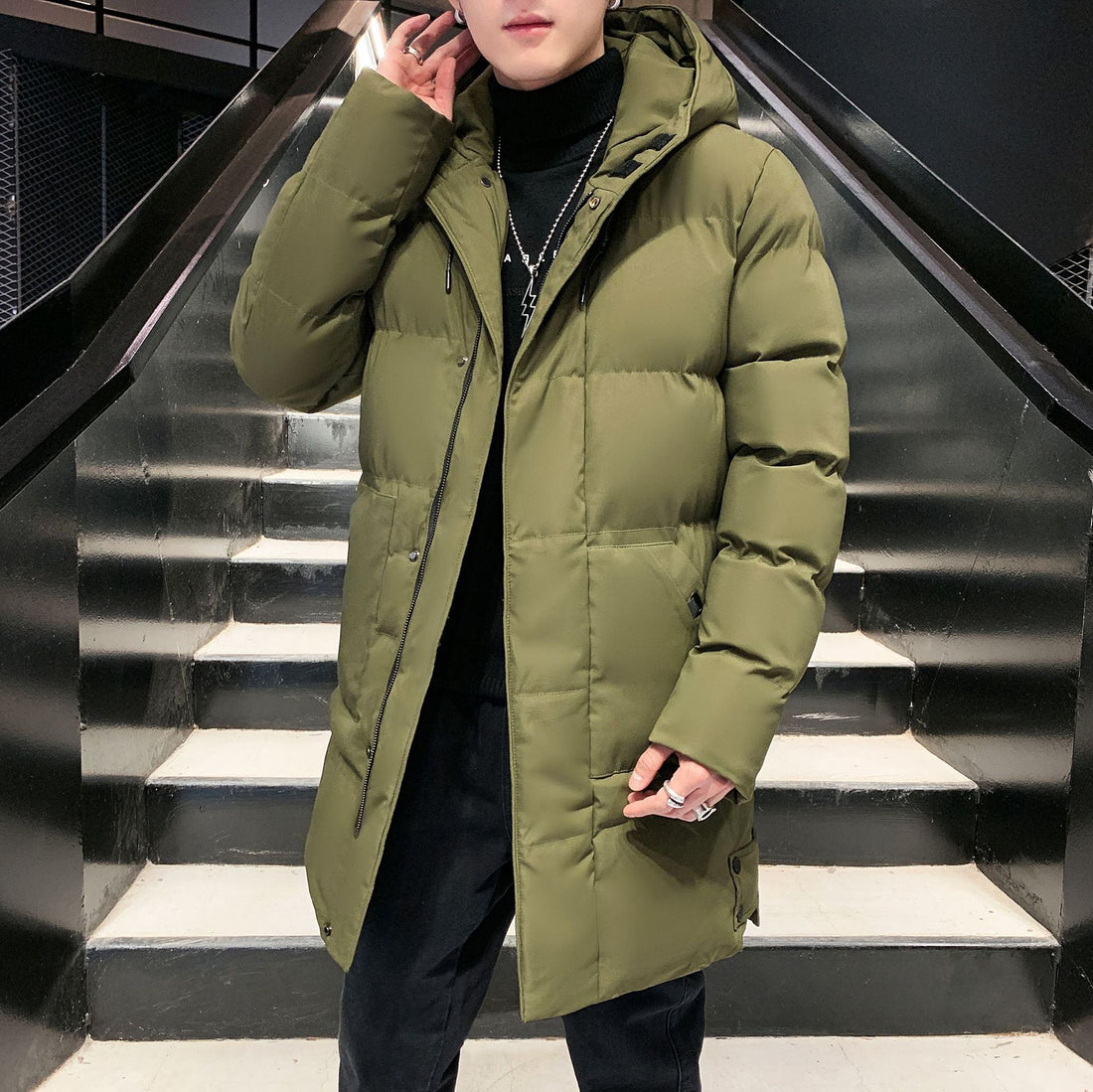 Riordan - Moderne doudoune avec capuche pour hommes