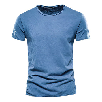 Roderick - T-shirt casual à manches courtes en coton pour hommes