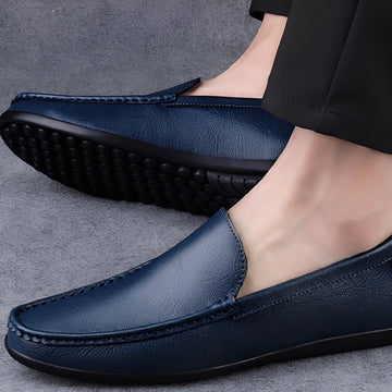 Seward - Décontracté, formel mocassins en cuir pour hommes