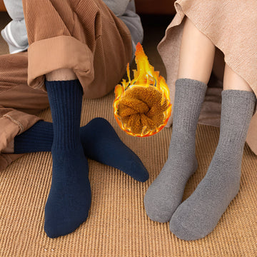 Carmella - Chaussettes unisexes décontractées, chaudes et épaisses