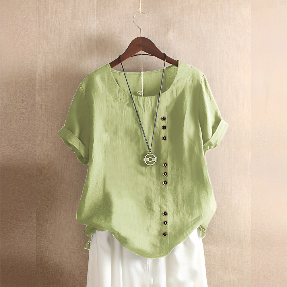 Corrine - Classique, ample chemise en lin pour femmes