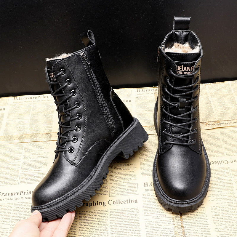 Melissa - Bottes d'hiver classiques en cuir pour femmes
