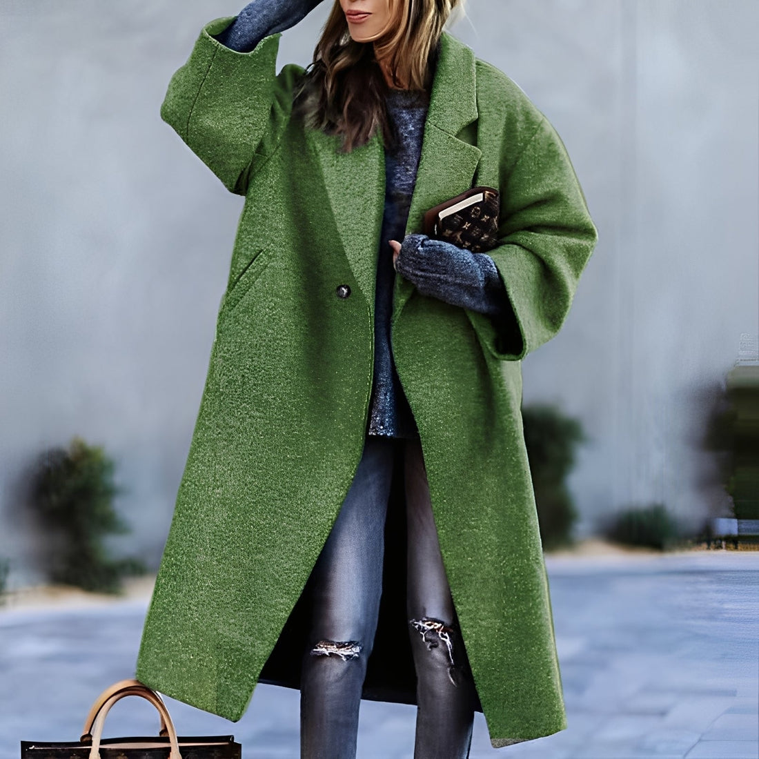 Haylie - Manteau ample, classique et élégant pour femmes