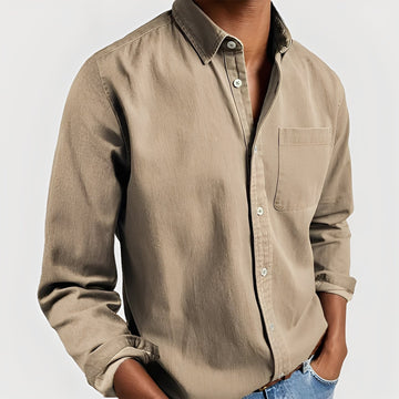 Tanner - Chemise décontractée avec poche pour hommes