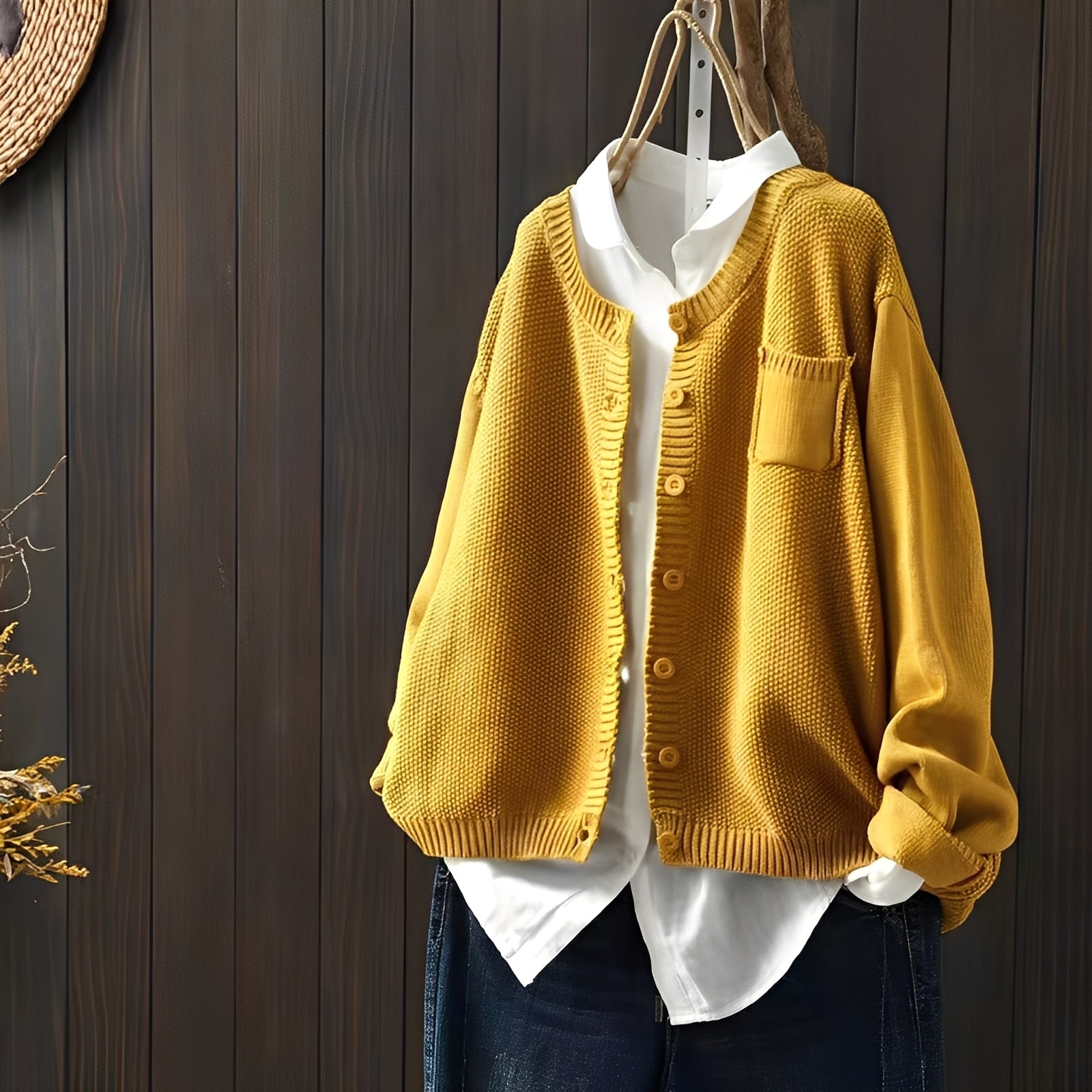 Shanon - Classique, cardigan coupe ample pour femmes