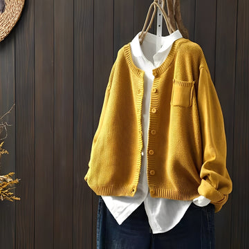 Shanon - Classique, cardigan coupe ample pour femmes