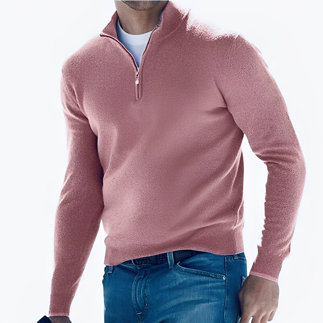 Nash - Pull décontracté avec fermeture éclair pour homme