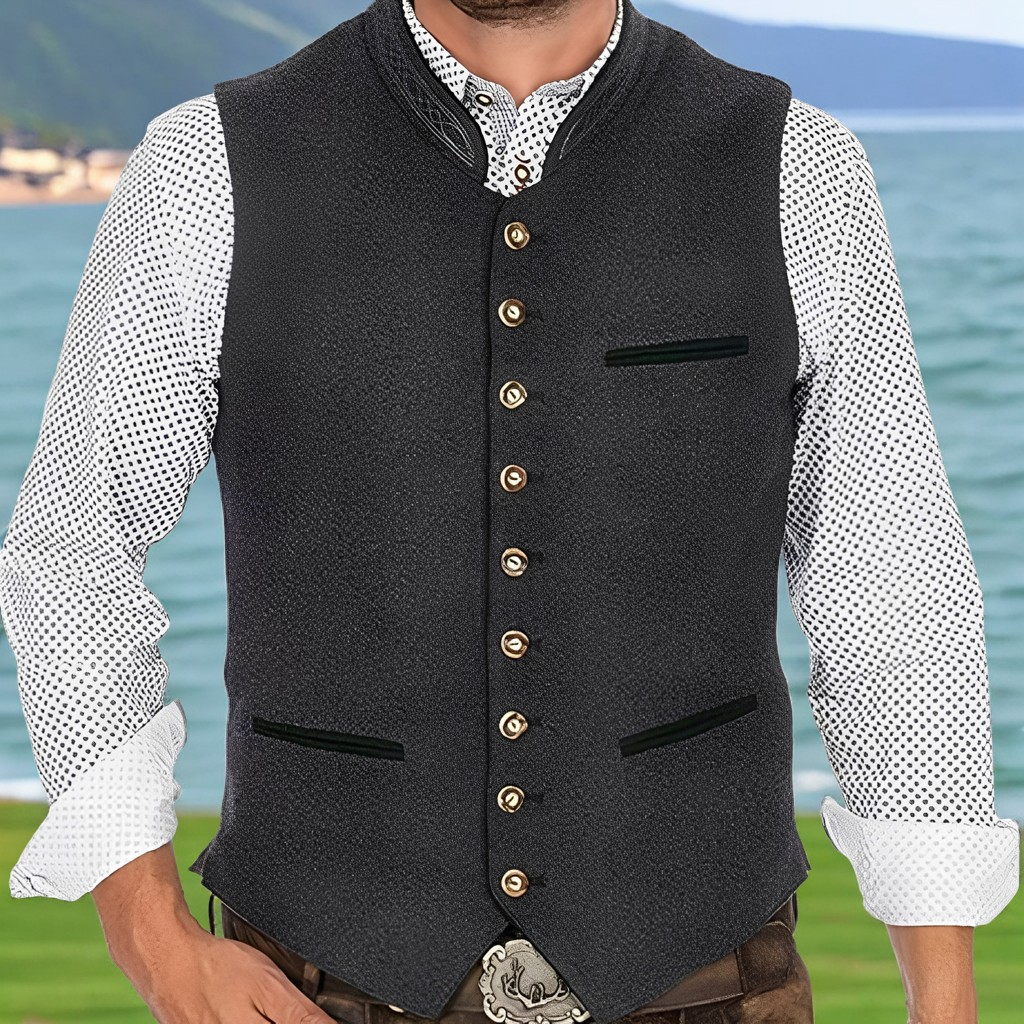 Bradford - Gilet élégant avec boutons pour hommes