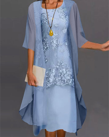 Chona - Robe en mousseline élégante deux pièces