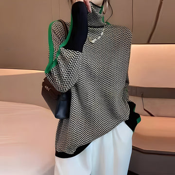 Roxanna - Pull rayé décontracté, coupe ample pour femmes
