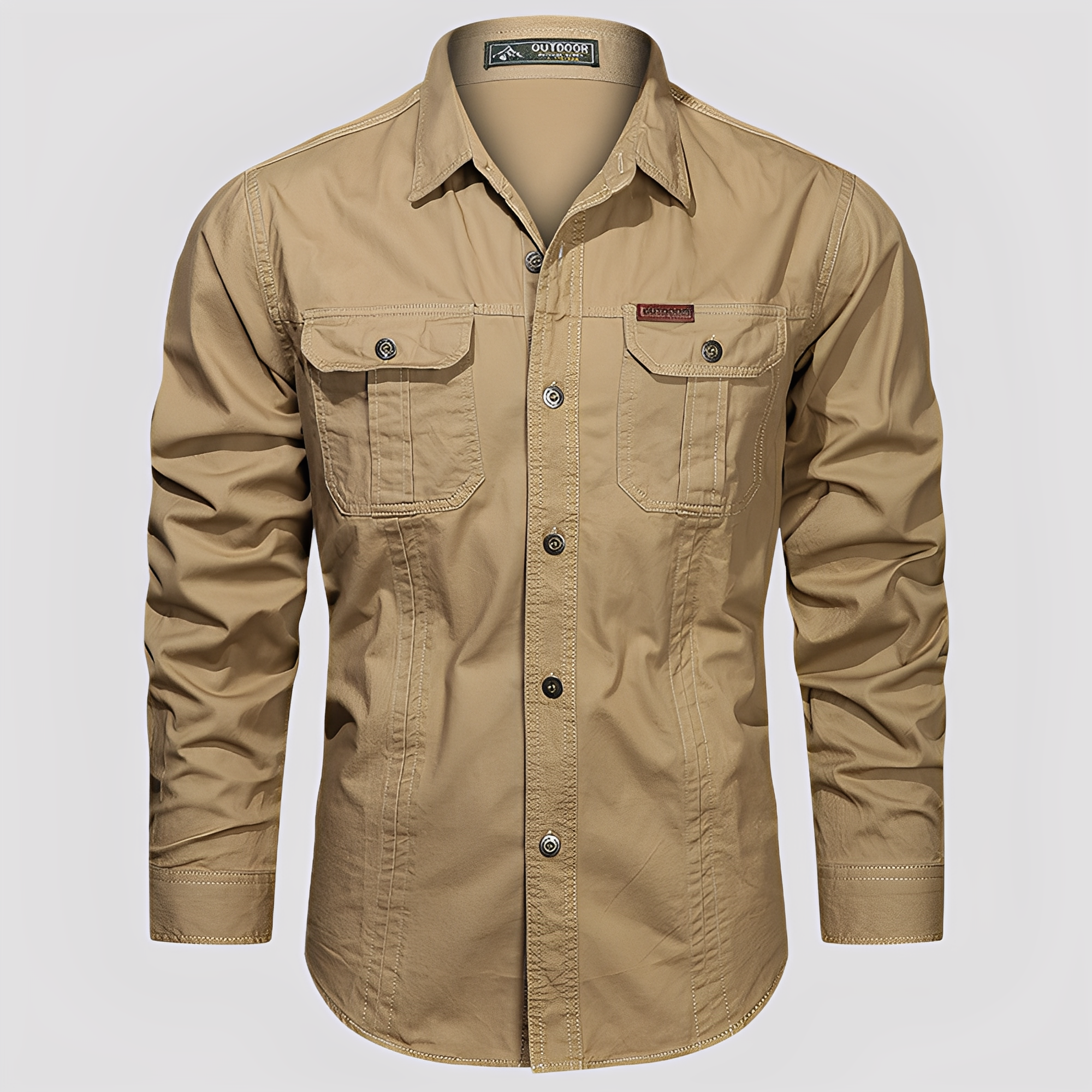 Ranulph - Chemise Cargo à Manches Longues pour Hommes