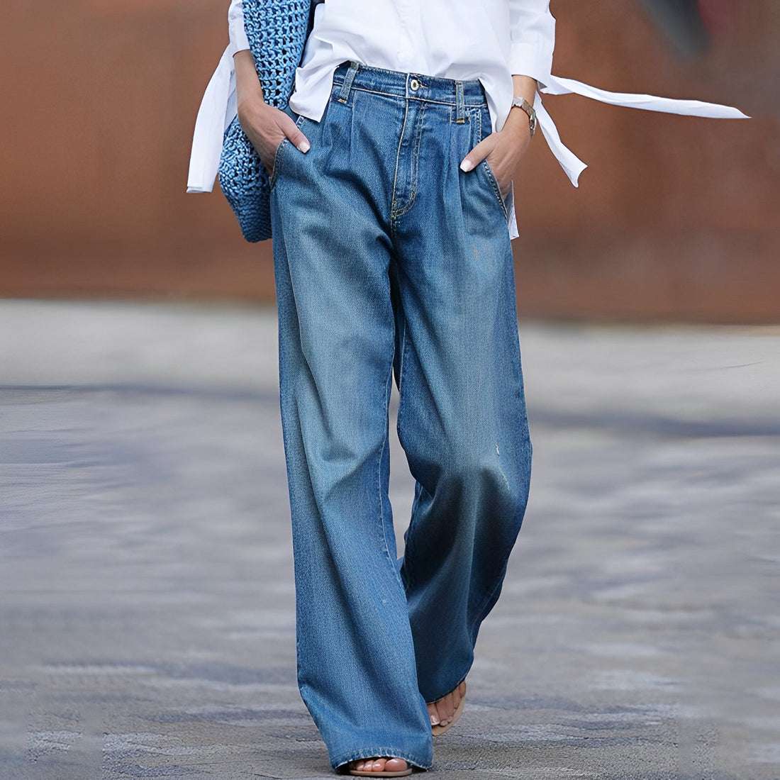 Candida - Large, jean coupe ample pour femmes