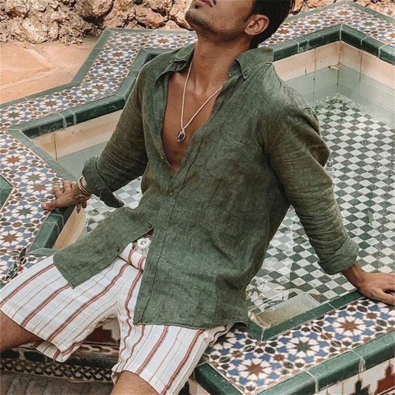 Harlo - Chemise élégante en lin pour homme