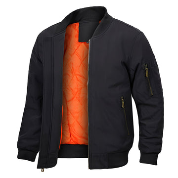Maynerd - Bomber jacket avec poches à fermeture éclair pour hommes