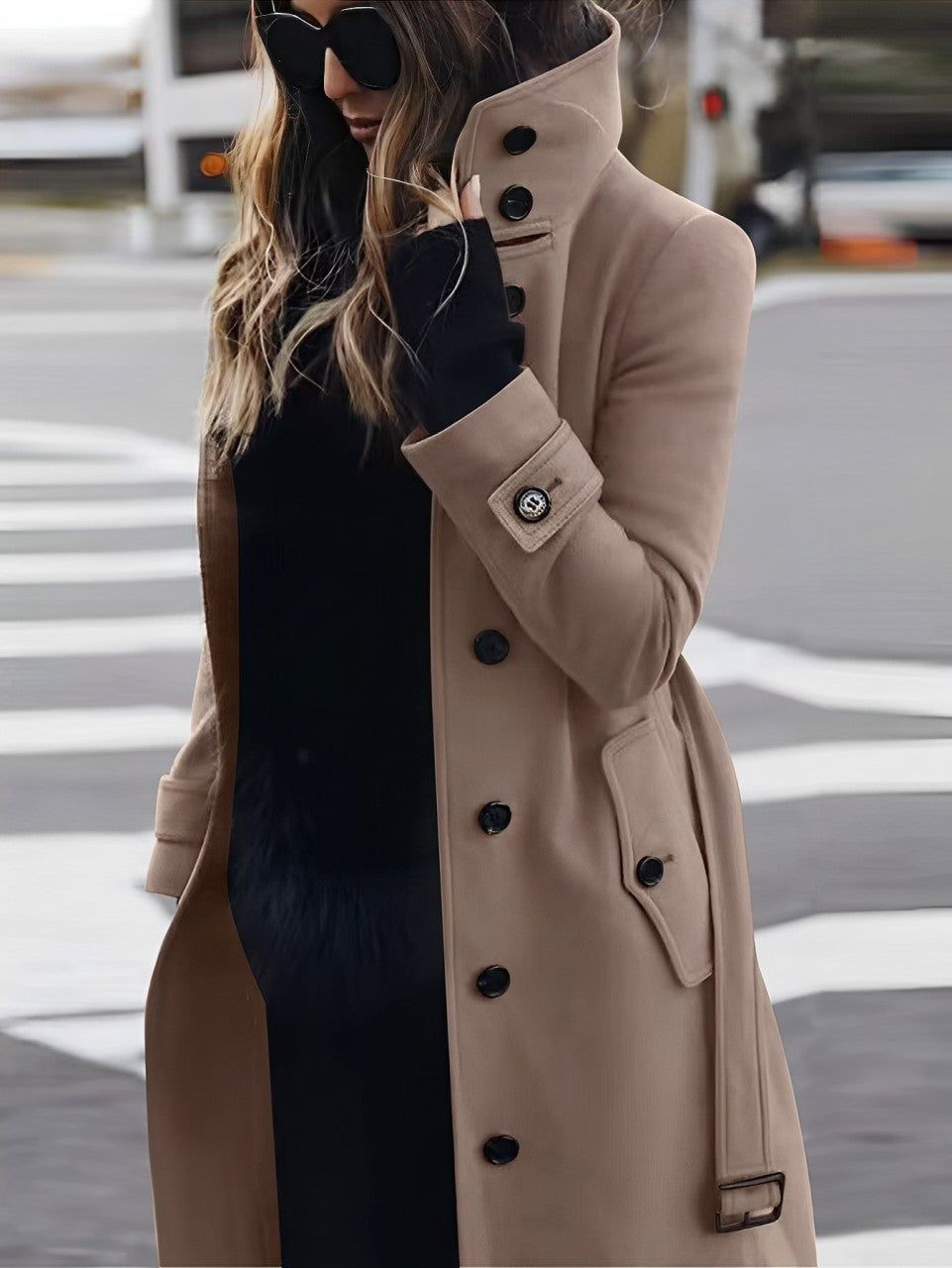 Lydia - Manteau en laine intemporel à coupe ajustée
