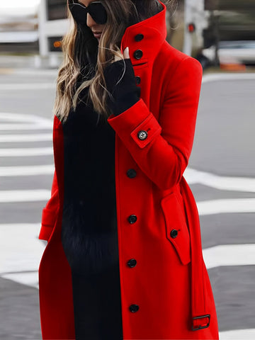 Lydia - Manteau en laine intemporel à coupe ajustée