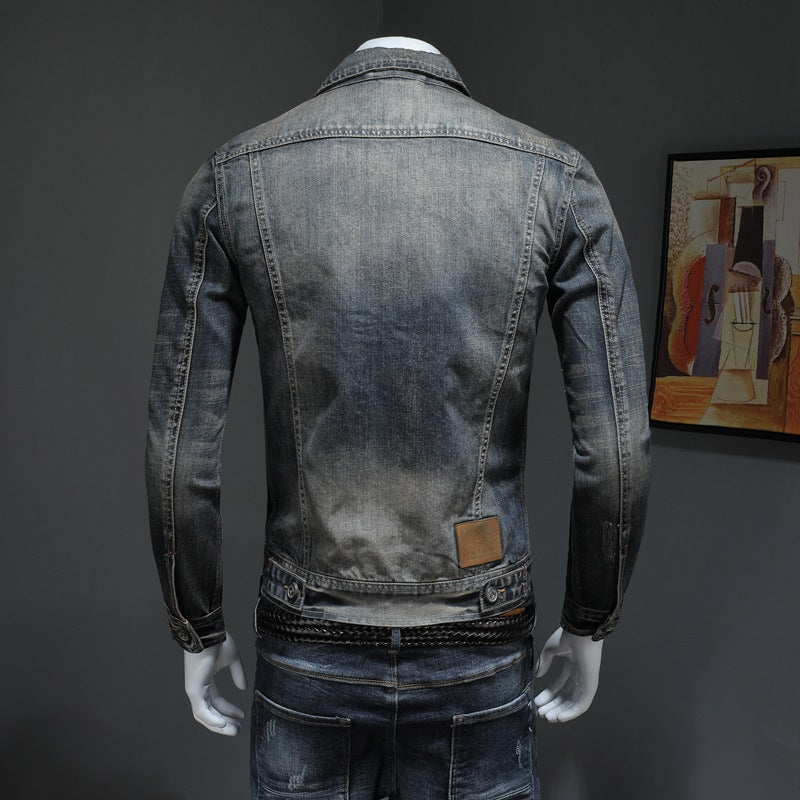 Lennon - Classique veste en jean ample pour hommes