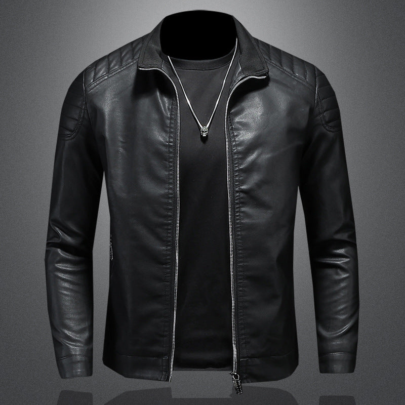 Wendell - Veste en cuir ajustée et élégante pour hommes