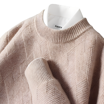 Winfred - Pull en cachemire pour hommes, coupe décontractée et élégante