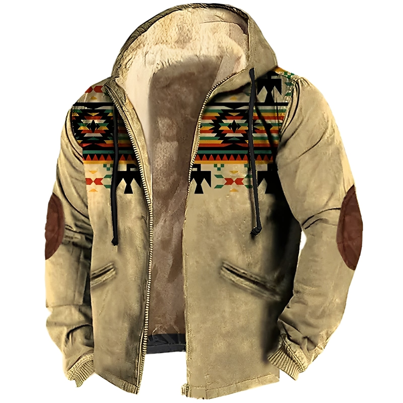 Terrance - Veste à capuche style tribal pour hommes