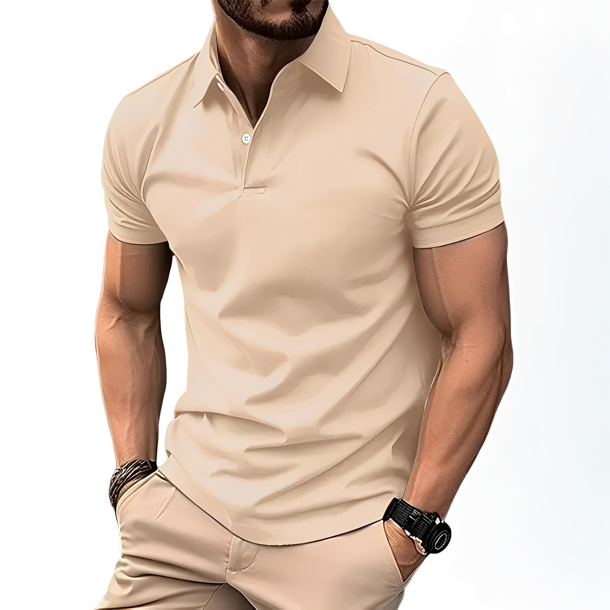 Deacon - Confortable polo à manches courtes pour hommes