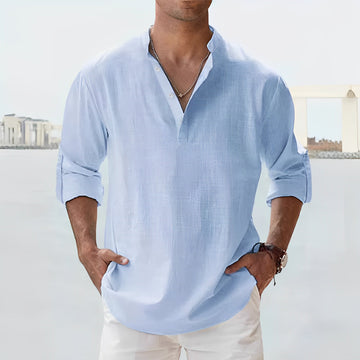 Brannon - Chemise d'été à manches longues pour hommes