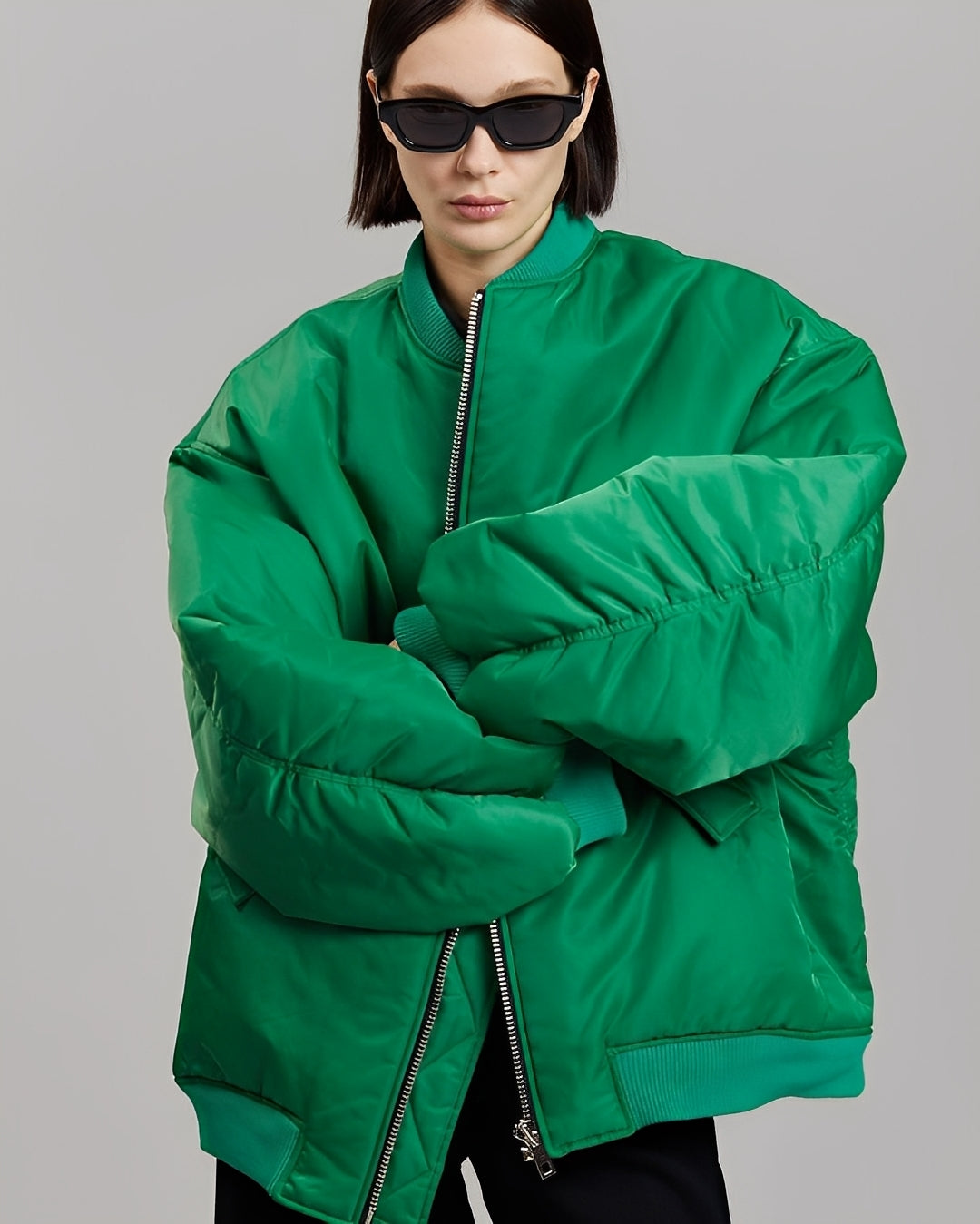 Coleen - Bomber oversize décontractée pour femmes